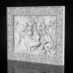 3D STL Model Nativity Biblical Religion Panno grape Frame for CNC
