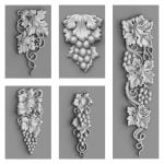 3D STL Model for CNC Router - Grapes New Decor