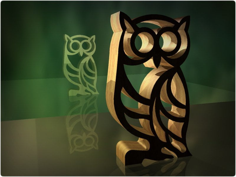 owl stand cnc file