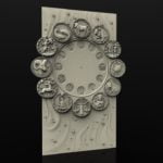 Zodiacal Wall Clock cnc file