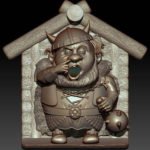 birdhouse 3d stl model for cnc router