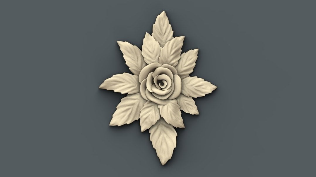 flower cnc file model