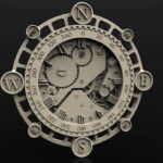 clock cnc file model