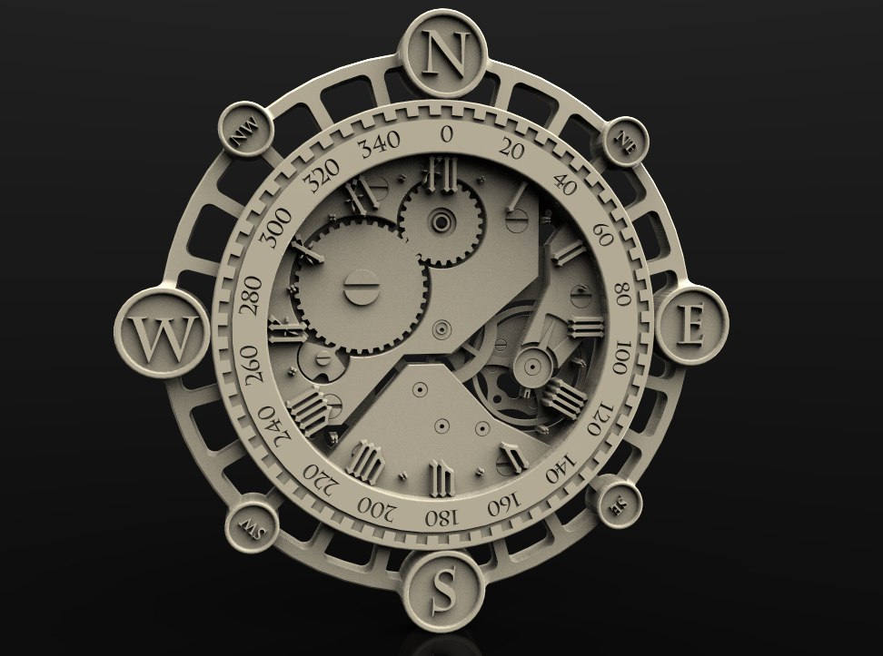 clock cnc file model
