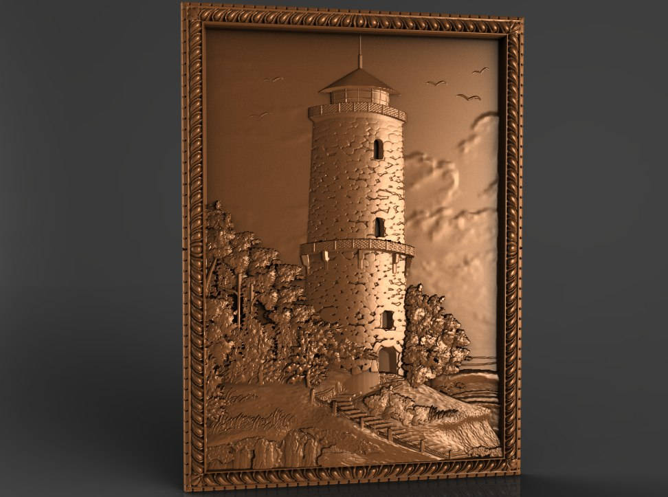 Lighthouse cnc file model