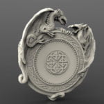 Dragon clock cnc file