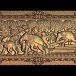 elephants cnc file model