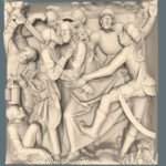 Kiss of Judas 3d stl model for cnc router