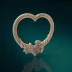 heart frame cnc file