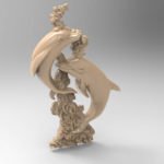 dolphins cnc file model