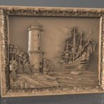 Ship and lighthouse cnc file