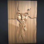 face wall decor cnc