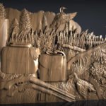 Hunting panno 3d stl model