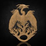 abstract bird cnc file model