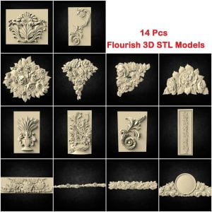 3D STL File Game of Thrones  set for CNC Router Carving Machine Artcam aspire 