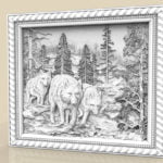 woolves cnc file stl model