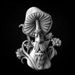 Mushroom man 3d stl model