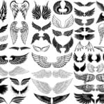 Wings SVG DXF EPS PNG Bundle Files