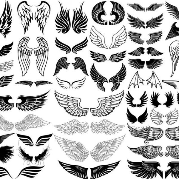 Download Angel Wings Svg Eps Dxf Png Instant Download
