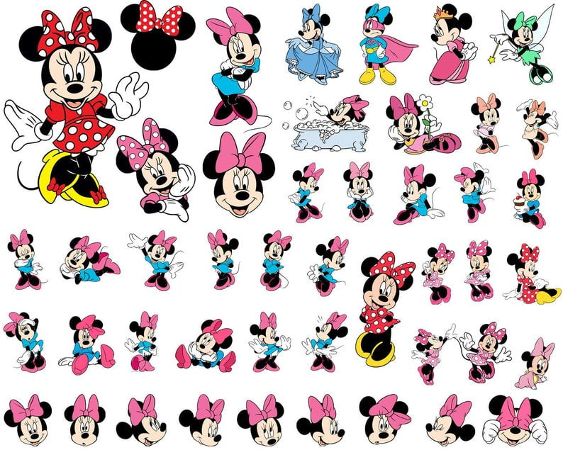 Download Minnie Mouse Svg Eps Dxf Png 3d Stl Models For Cnc Routers And 3d Printers