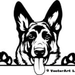 German Shepherd SVG Clipart Vector Cricut Cut Cutting