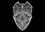 Shield with Dragons 3d stl file
