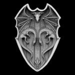 Shield with Dragons 3d stl file