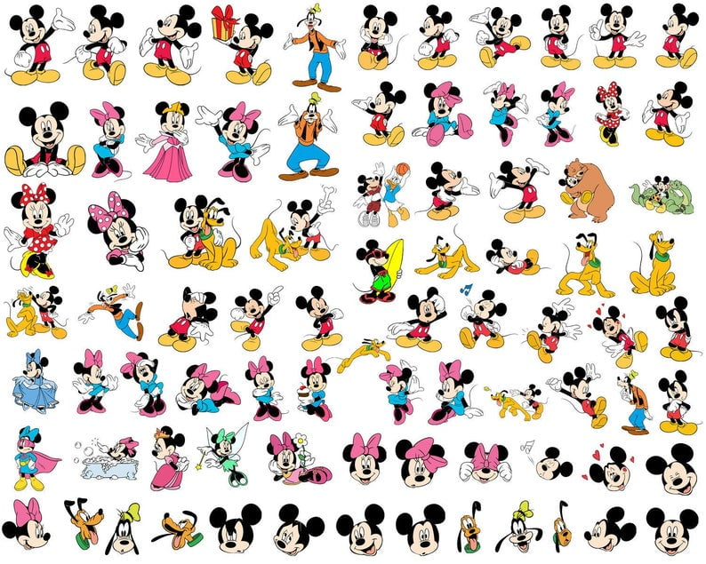 Mickey and Minnie SVG Mickey Mouse SVG Minnie Mouse SVG Vector Files