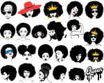 Afro Woman SVG Pack