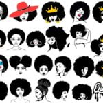 Afro Woman SVG Pack