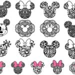 Mickey Mouse SVG Minnie Mouse SVG Mickey Head Minnie Bow Vector SVG Files