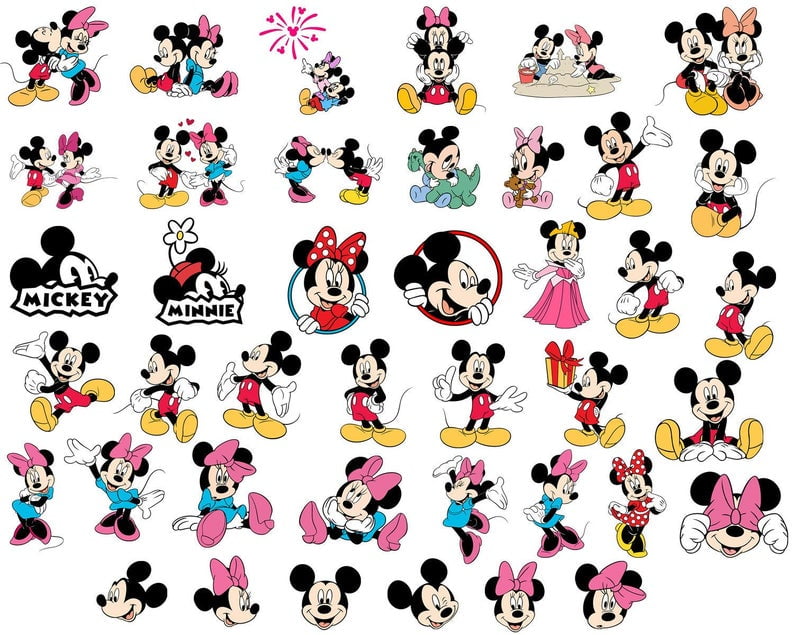 Mickey and Minnie SVG Mickey Mouse SVG Minnie Mouse SVG
