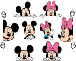 Minnie Mouse SVG Mickey Mouse SVG Disney Character Clipart Vector SVG Files