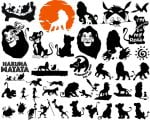 Lion King SVG, Simba SVG, Hakuna Matata, Lion SVG, For Cricut, For Silhouette, Cut Files, Vector, Digital File, Dxf, Eps, Png, Svg