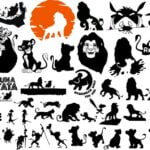 Lion King SVG, Simba SVG, Hakuna Matata, Lion SVG, For Cricut, For Silhouette, Cut Files, Vector, Digital File, Dxf, Eps, Png, Svg