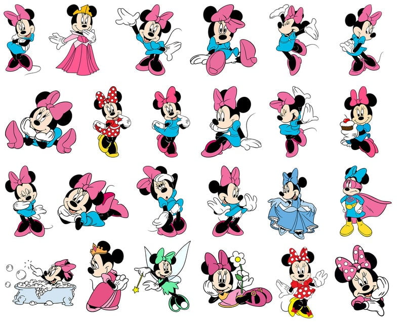 Mickey and Minnie SVG, Mickey Mouse SVG, Minnie Mouse SVG, Disney Svg, Clipart, For Cricut, Cut File, Vector, Vinyl File, Png, Pdf, Dxf