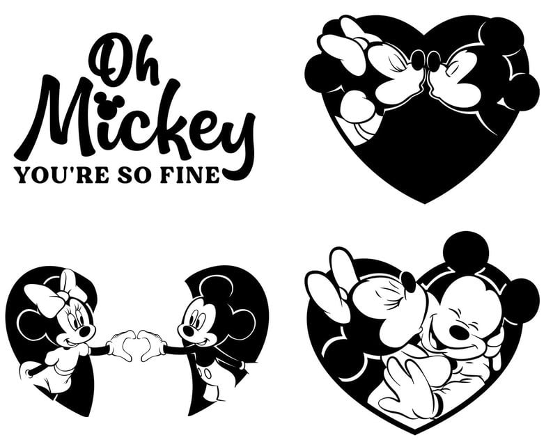 Mickey Mouse SVG, Minnie Mouse SVG, Mickey Head, Mickey Love, Mickey Joy, Minnie Bow, Disney Castle Svg, Cricut, Silhouette, Cut File, Vinyl