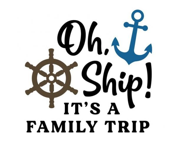 Oh Ship It's a Family Trip SVG On Cruise Control SVG Vector Files - 3D ...