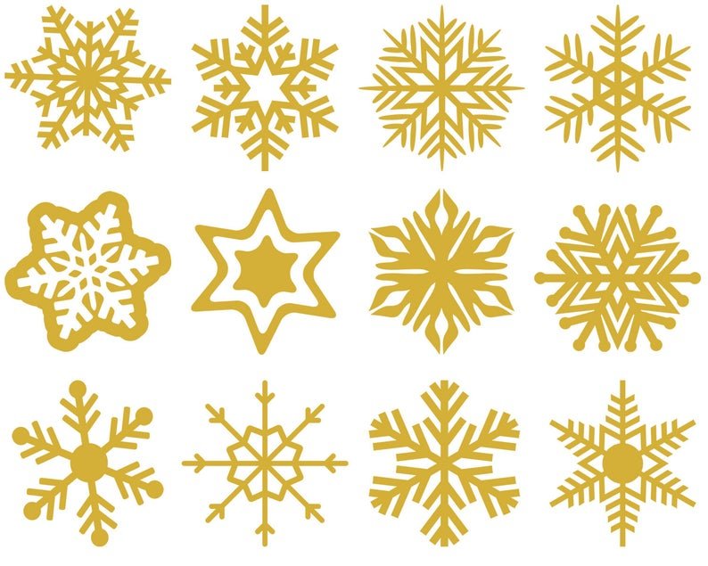 Snowflake SVG, Winter SVG, Christmas SVG, Snow Svg, For Cricut, For Silhouette, Svg File, Cut Files, Vector, Digital File, Dxf, Png, Bundle