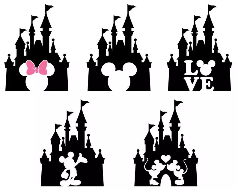 Free 241 Cricut Disney Castle Silhouette Svg SVG PNG EPS DXF File