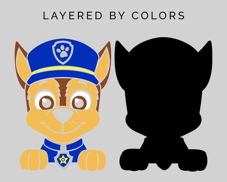 Paw Patrol SVG, Clipart, PNG, For Cricut, Bundle, Printable, Chase, Skye, Everest, All Family, Dxf, Pdf, Layered SVG File
