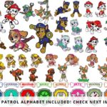 Paw Patrol SVG Layered, Skye Svg, Chase Svg, Everest Svg, Tracker Svg, Rubble Svg, For Cricut, For Silhouette, Clipart, Vinyl, PNG