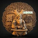 Celtic tree and man Guslyar 3D STL Model