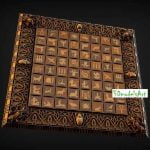 Egyptian chess board 3D STL Model  for CNC Router or 3D Printing