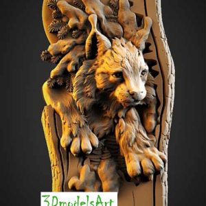 Lynx 3D STL Model  for CNC Router or 3D Printing